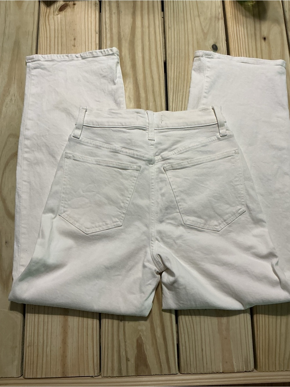 Madewell women’s White the perfect vintage wide leg crop jean - Picture 5 of 5